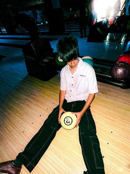 Rizzist Bowling Shirt - White